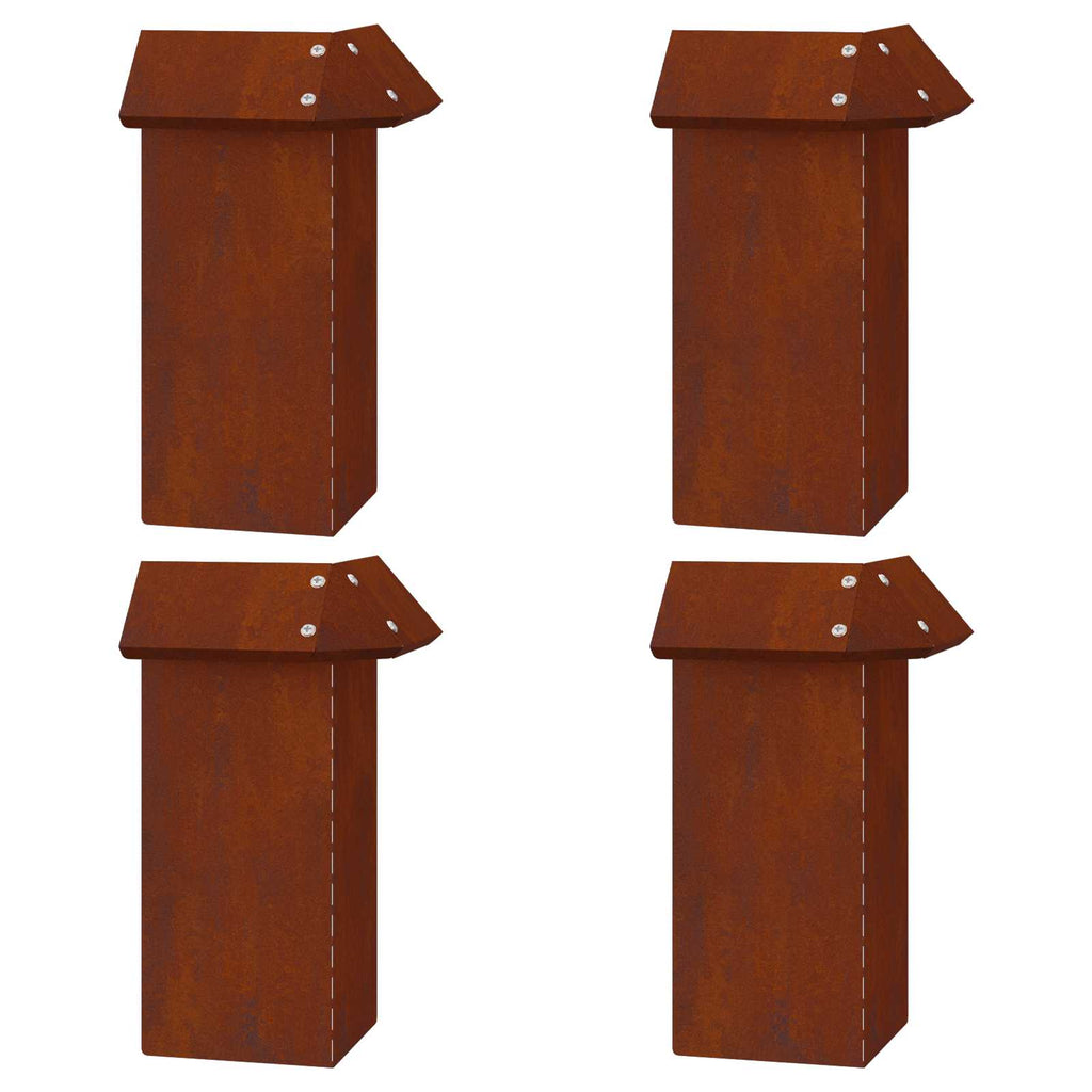 Cercas para caracoles 12 pcs Oxidado Acero autopatinable