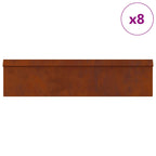Cercas para caracoles 12 pcs Oxidado Acero autopatinable