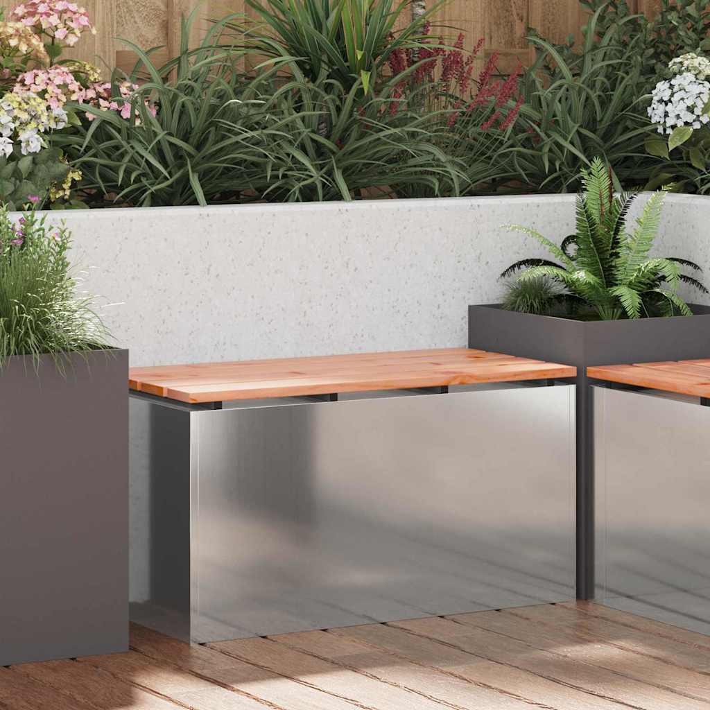 Banco de jardín 1-Número de plazas 60 x 40 x 43 cm Acero