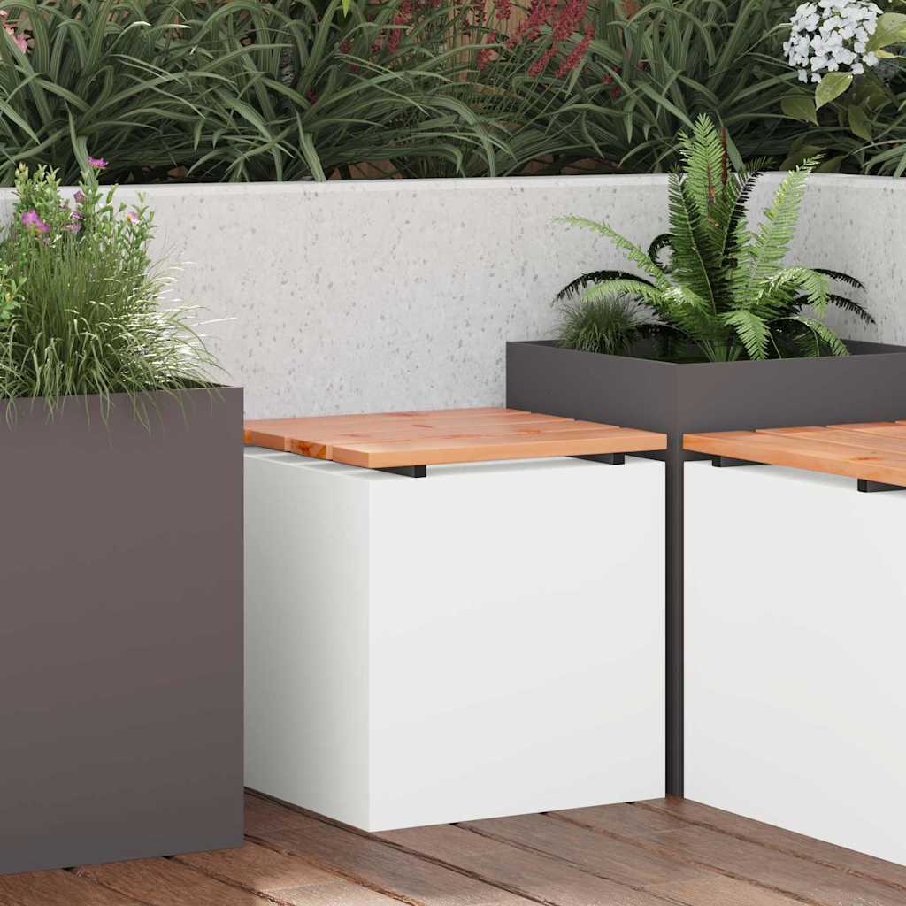 Banco de jardín 1-Número de plazas 60 x 40 x 43 cm Acero