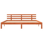 Estructura de cama Marrón cera 203.5 x 205.5 x 69.5 cm
