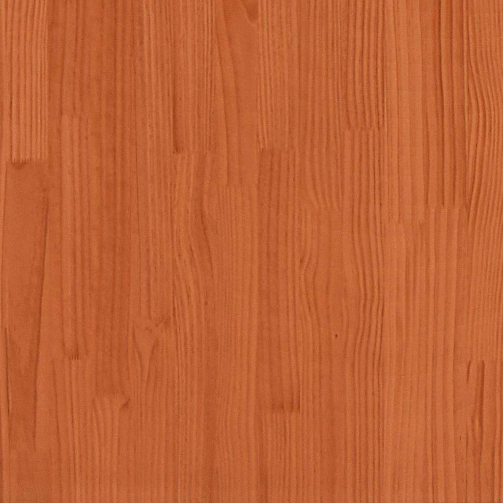 Estructura de cama Marrón cera 203.5 x 205.5 x 69.5 cm