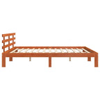 Estructura de cama Marrón cera 203.5 x 205.5 x 69.5 cm