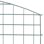 Juego de Cercas para Estanque 5 pcs Verde 100 x 50 cm Acero