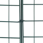 Juego de Cercas para Estanque 5 pcs Verde 100 x 50 cm Acero