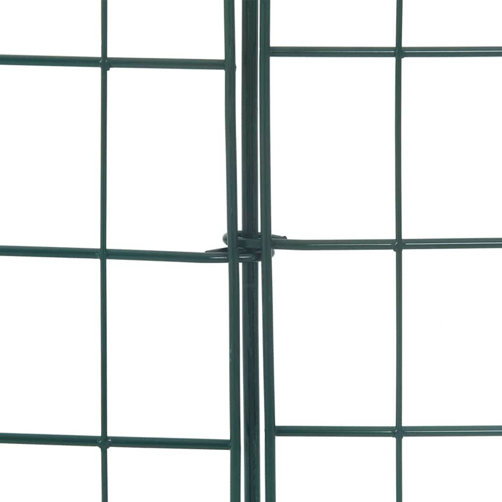 Juego de Cercas para Estanque 5 pcs Verde 100 x 50 cm Acero