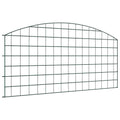 Juego de Cercas para Estanque 5 pcs Verde 100 x 50 cm Acero