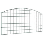 Juego de Cercas para Estanque 5 pcs Verde 100 x 50 cm Acero