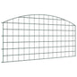 Juego de Cercas para Estanque 5 pcs Verde 100 x 50 cm Acero