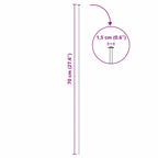 Juego de Cercas para Estanque 5 pcs Verde 100 x 50 cm Acero