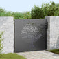 Puerta de jardín con cerradura Negro 85 x 100 cm
