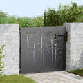 Puerta de jardín 85 x 100 cm Acero con recubrimiento en polvo