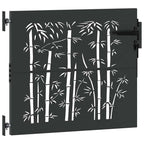 Puerta de jardín 85 x 100 cm Acero con recubrimiento en polvo