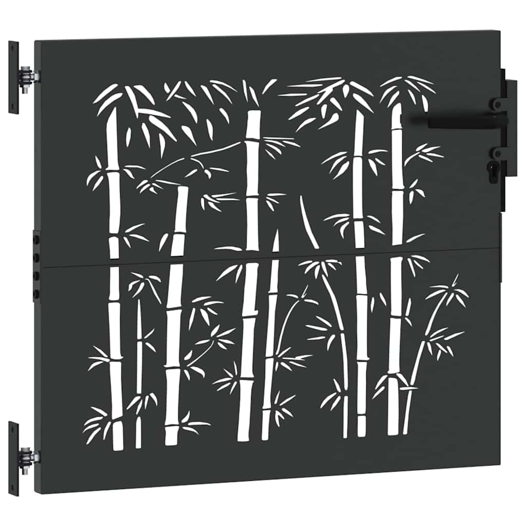 Puerta de jardín 85 x 100 cm Acero con recubrimiento en polvo