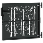 Puerta de jardín 85 x 100 cm Acero con recubrimiento en polvo