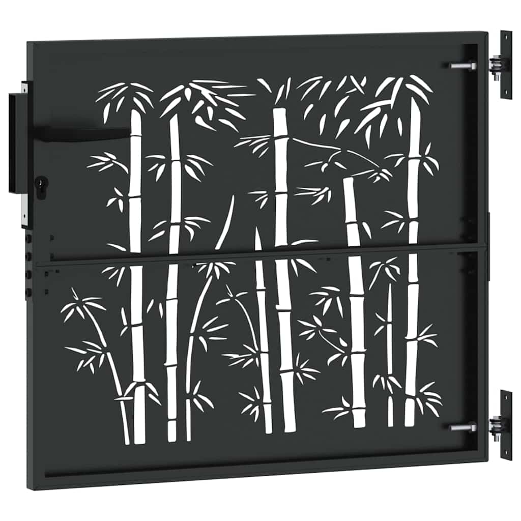 Puerta de jardín 85 x 100 cm Acero con recubrimiento en polvo