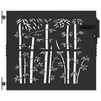 Puerta de jardín 85 x 100 cm Acero con recubrimiento en polvo