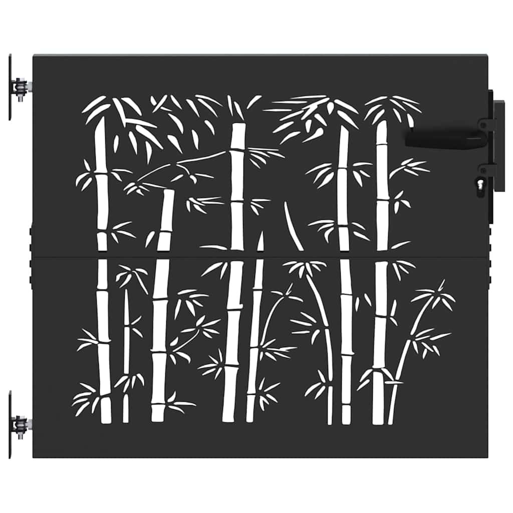 Puerta de jardín 85 x 100 cm Acero con recubrimiento en polvo