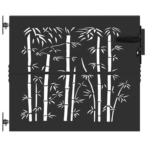 Puerta de jardín 85 x 100 cm Acero con recubrimiento en polvo