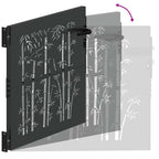 Puerta de jardín 85 x 100 cm Acero con recubrimiento en polvo