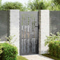 Puerta de jardín 85 x 100 cm Acero con recubrimiento en polvo