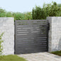 Puerta de jardín con cerradura Negro 85 x 100 cm