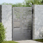 Puerta de jardín con cerradura Negro 85 x 100 cm