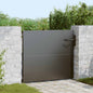 Puerta de jardín con cerradura Negro 85 x 100 cm