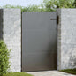 Puerta de jardín con cerradura Negro 85 x 100 cm
