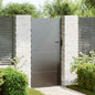 Puerta de jardín con cerradura Negro 85 x 100 cm