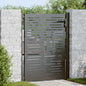 Garden gate with lock Black 110 x 155 cm