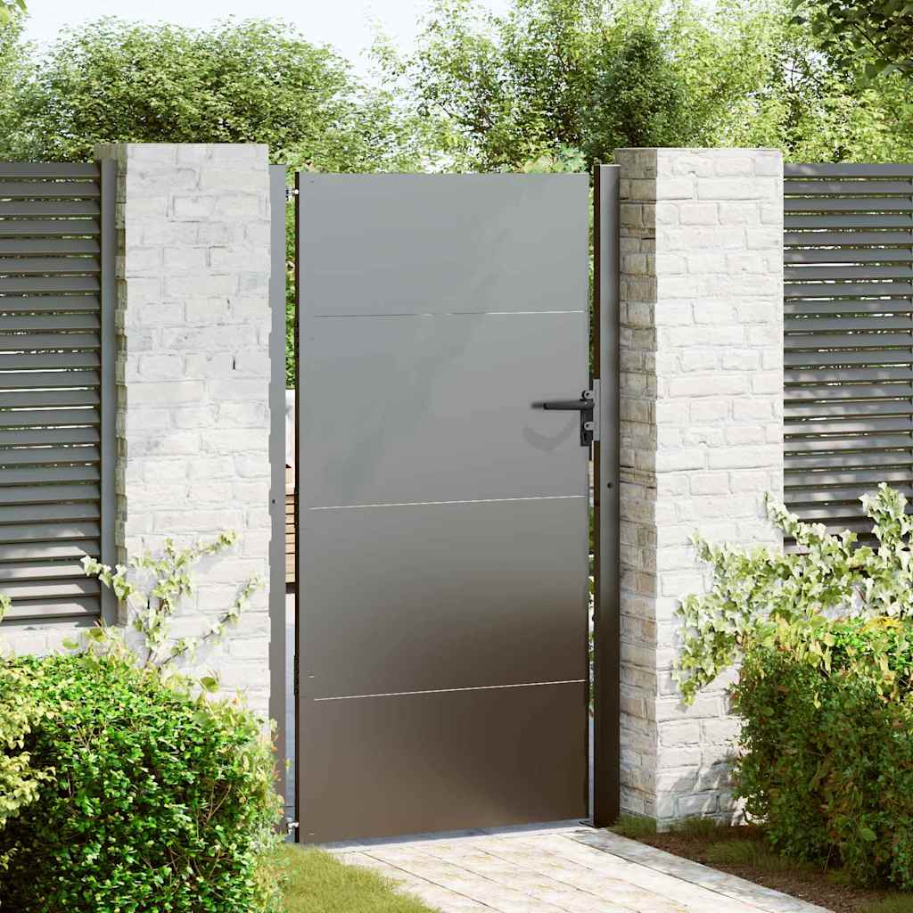 Garden Gate with Lock Black 105 x 130 cm