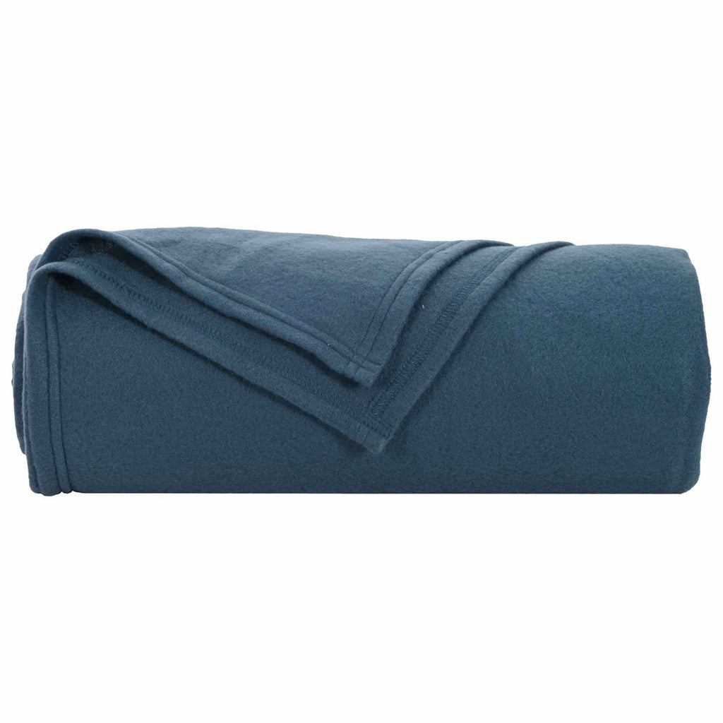 Manta Azul marino 170 x 130 cm Lana