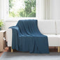 Manta Azul marino 170 x 130 cm Lana