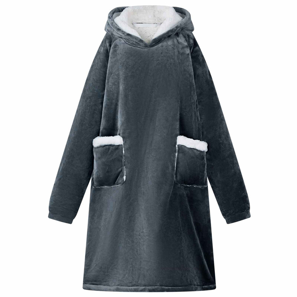 Sudadera manta Azul marino L Forro Polar y Franela