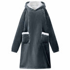Sudadera manta Azul marino L Forro Polar y Franela