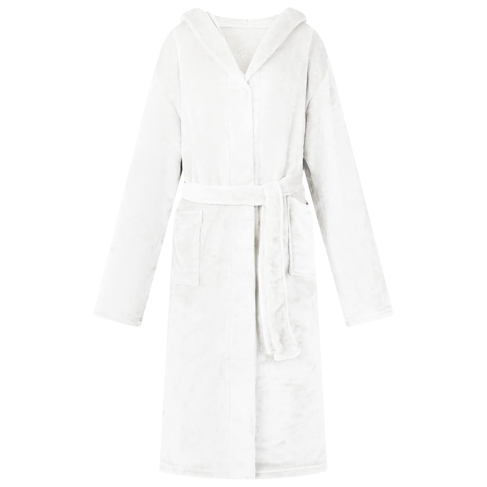 Navy Hooded Bathrobe l Flannel