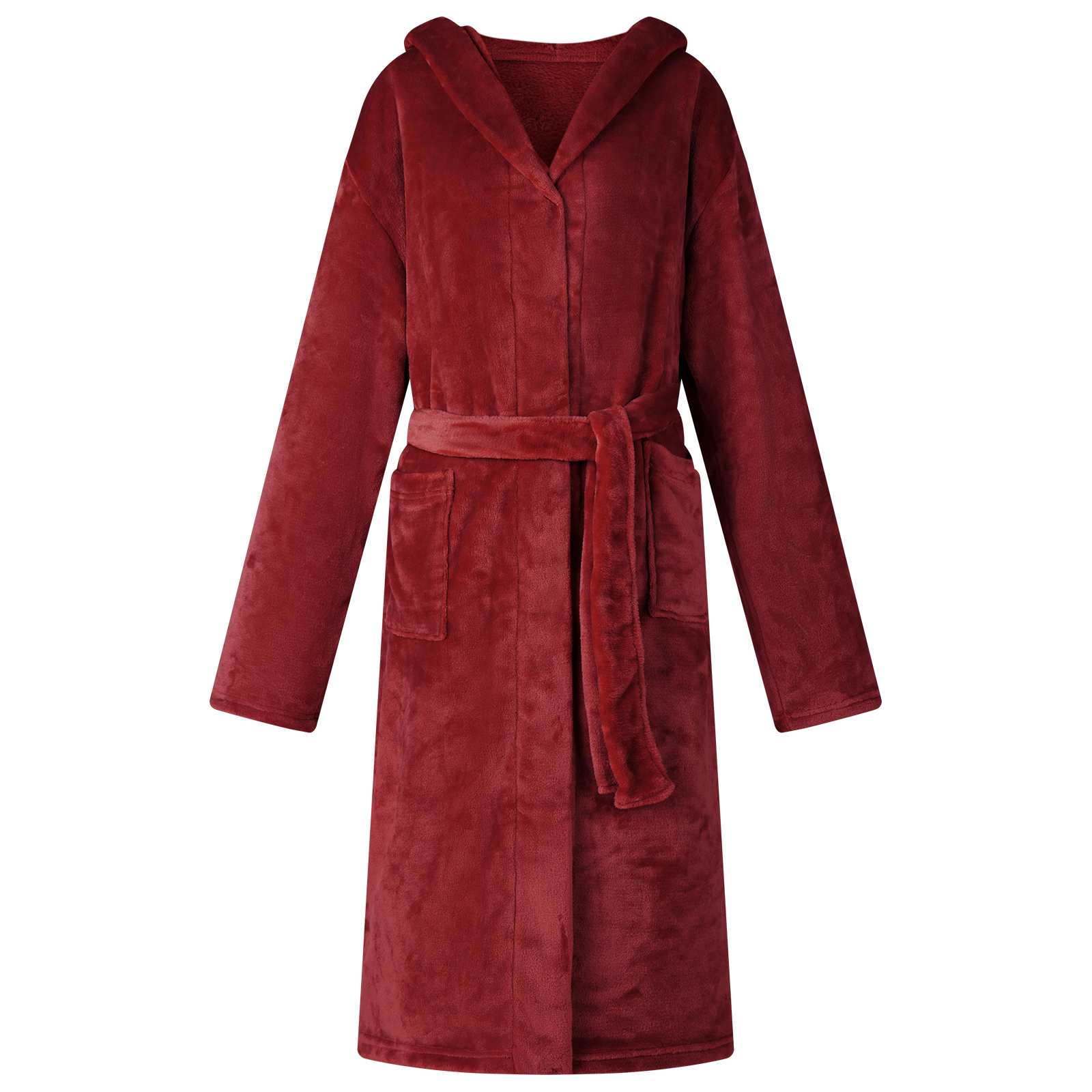 Navy Hooded Bathrobe l Flannel