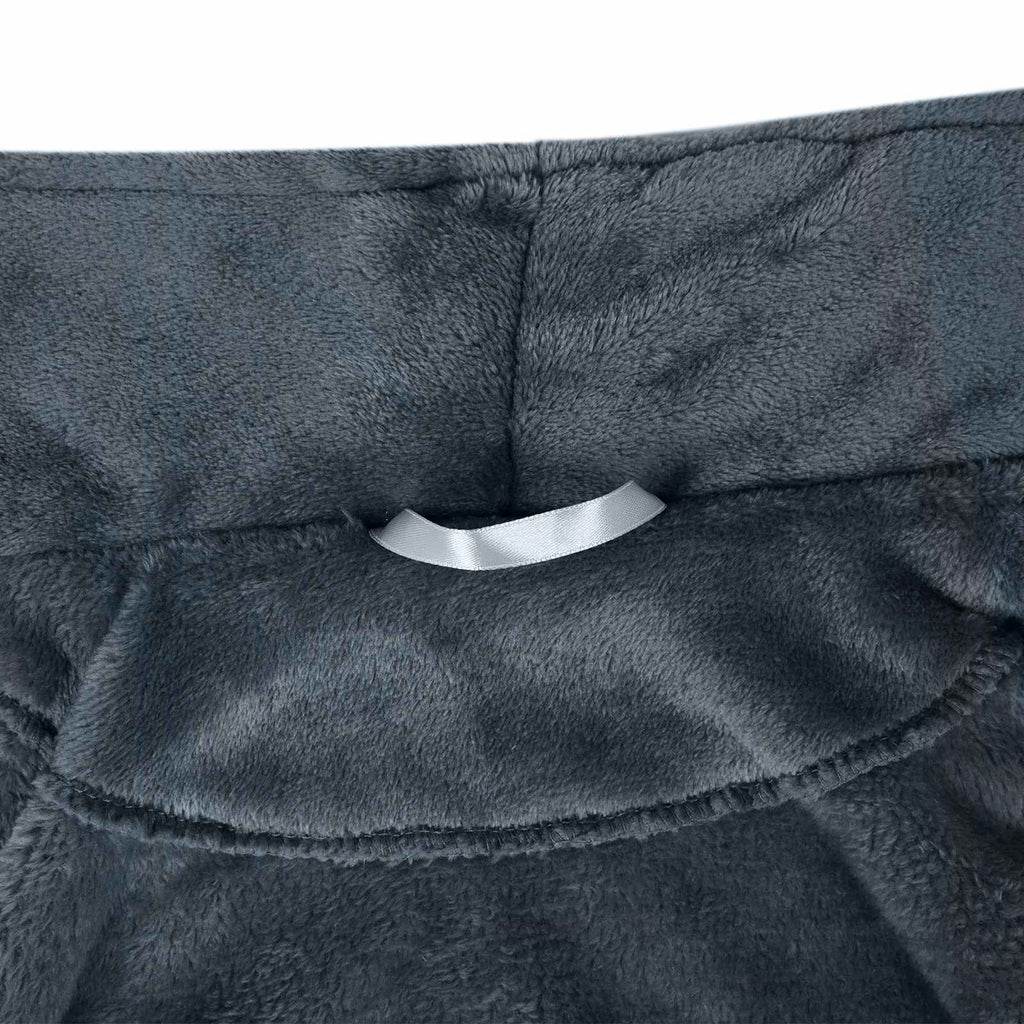 Bata sin capucha Azul marino l Franela