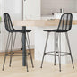 Cadeira de Bar 2 unid. 44 x 52 x 111 cm Rattan e Ferro