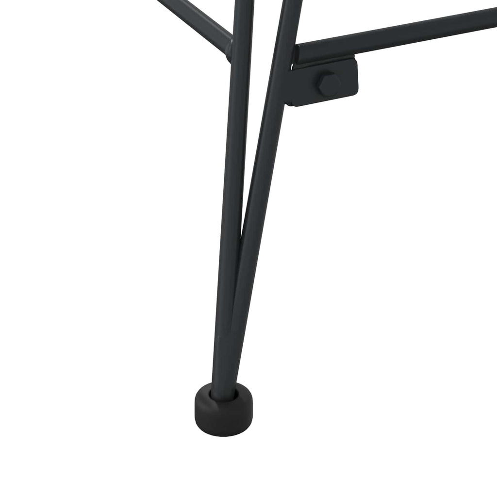 Silla de comedor 2 pcs Ratan e Hierro Natural