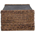 Mesa de Café Natural 110 x 55 x 35 cm Madera de Caoba Sólida