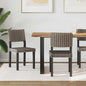 Dining Chairs 2 pcs Rattan and Natural Iron