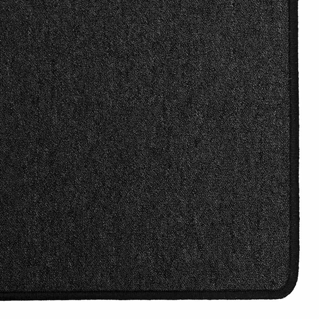 Runner de Alfombra Antracita 80 x 500 cm 100% Polipropileno