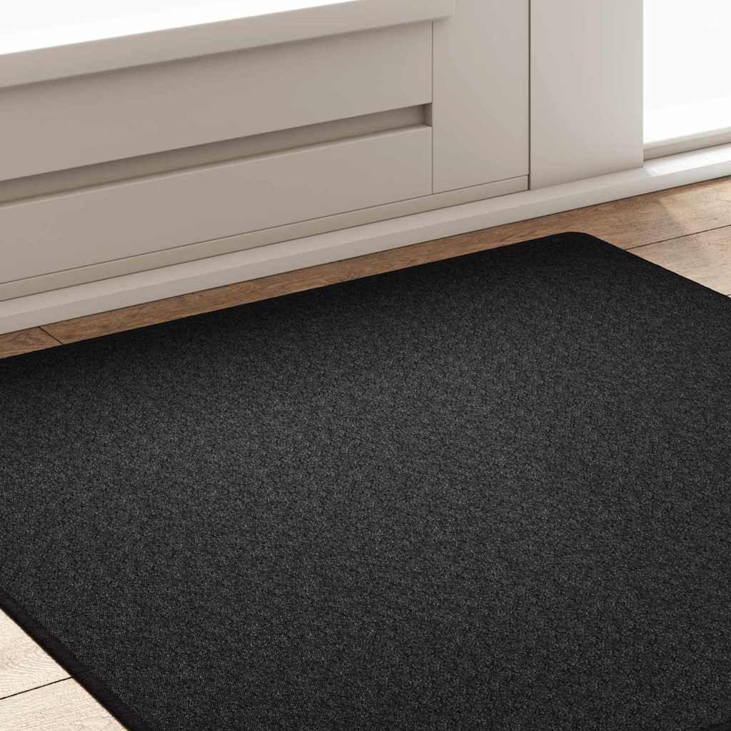 Runner de Alfombra Antracita 80 x 500 cm 100% Polipropileno