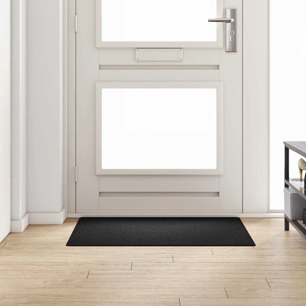 Runner de Alfombra Antracita 80 x 500 cm 100% Polipropileno