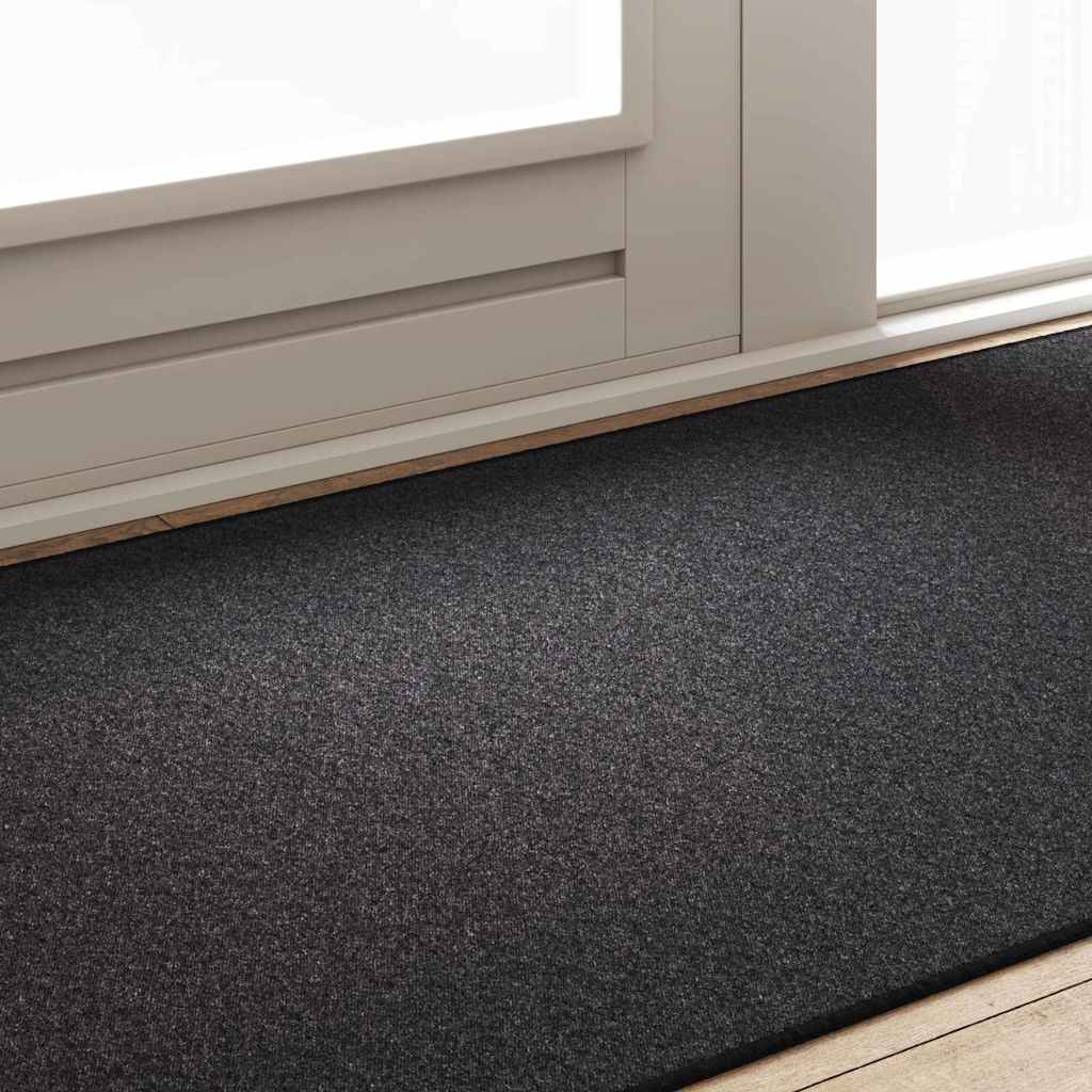 Runner de Alfombra Antracita 80 x 500 cm 100% Polipropileno