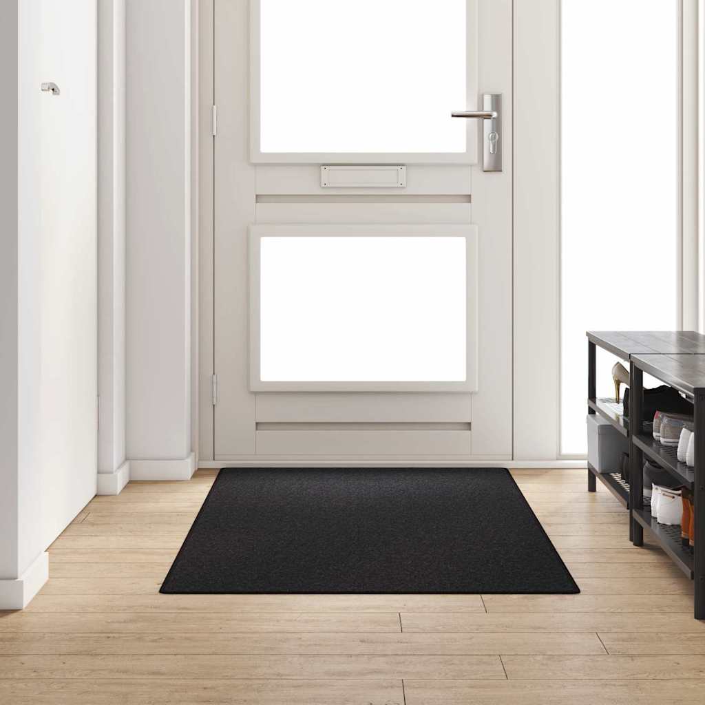 Runner de Alfombra Antracita 80 x 500 cm 100% Polipropileno
