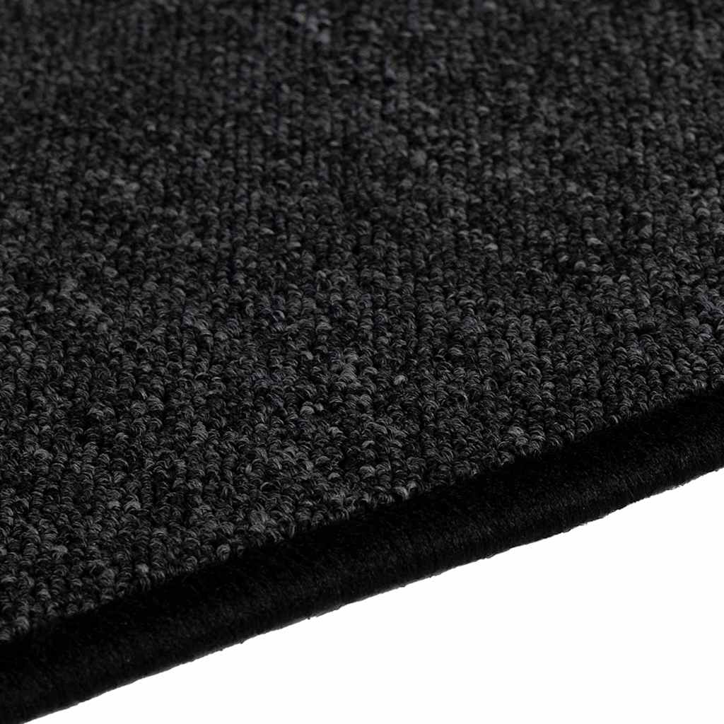 Runner de Alfombra Antracita 80 x 500 cm 100% Polipropileno