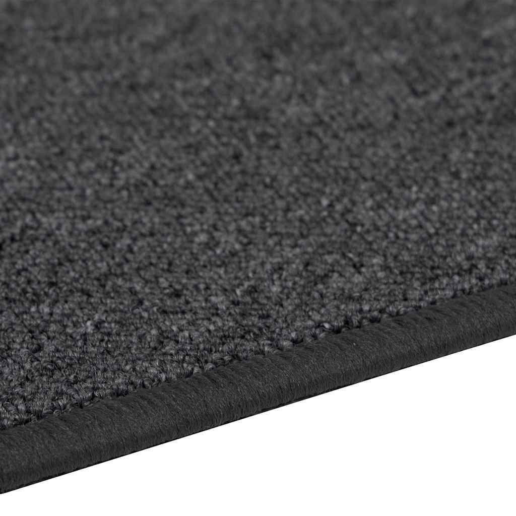 Runner de Alfombra Antracita 80 x 500 cm 100% Polipropileno